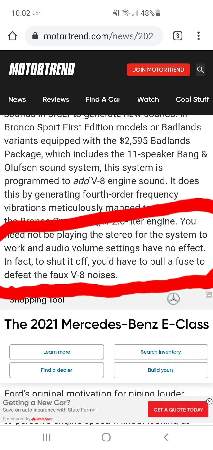Ford Bronco Sport Fake V8 sound on Badlands? Fool me once Ford. 20201228_220520