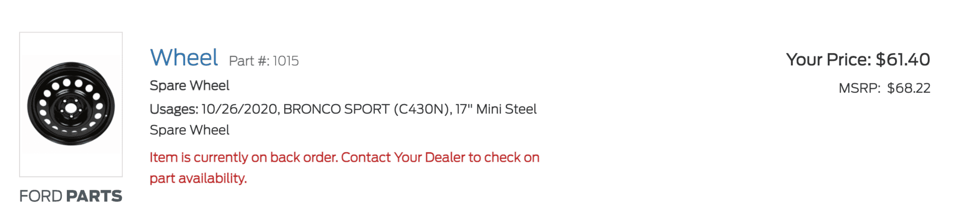 Ford Bronco Sport Aftermarket steel wheels for Bronco Sport Screen Shot 2021-01-02 at 11.18.59 AM