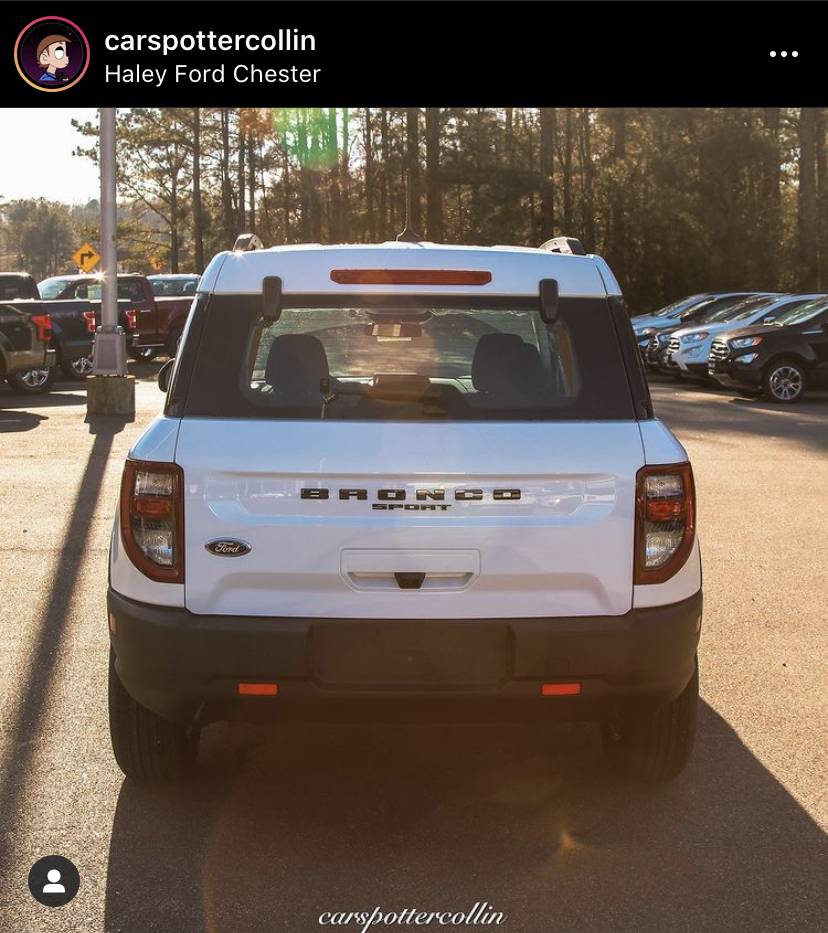 Ford Bronco Sport Bronco Sport Color Lettering On Rear 1609747561103