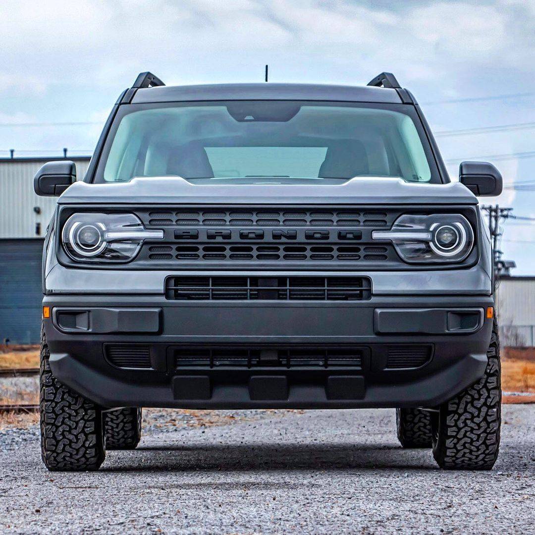 Ford Bronco Sport Rough Country 1.5" Lift Kit installed Bronco Sport 1.5%22 Rough Country Lift 17%22 wheels 1