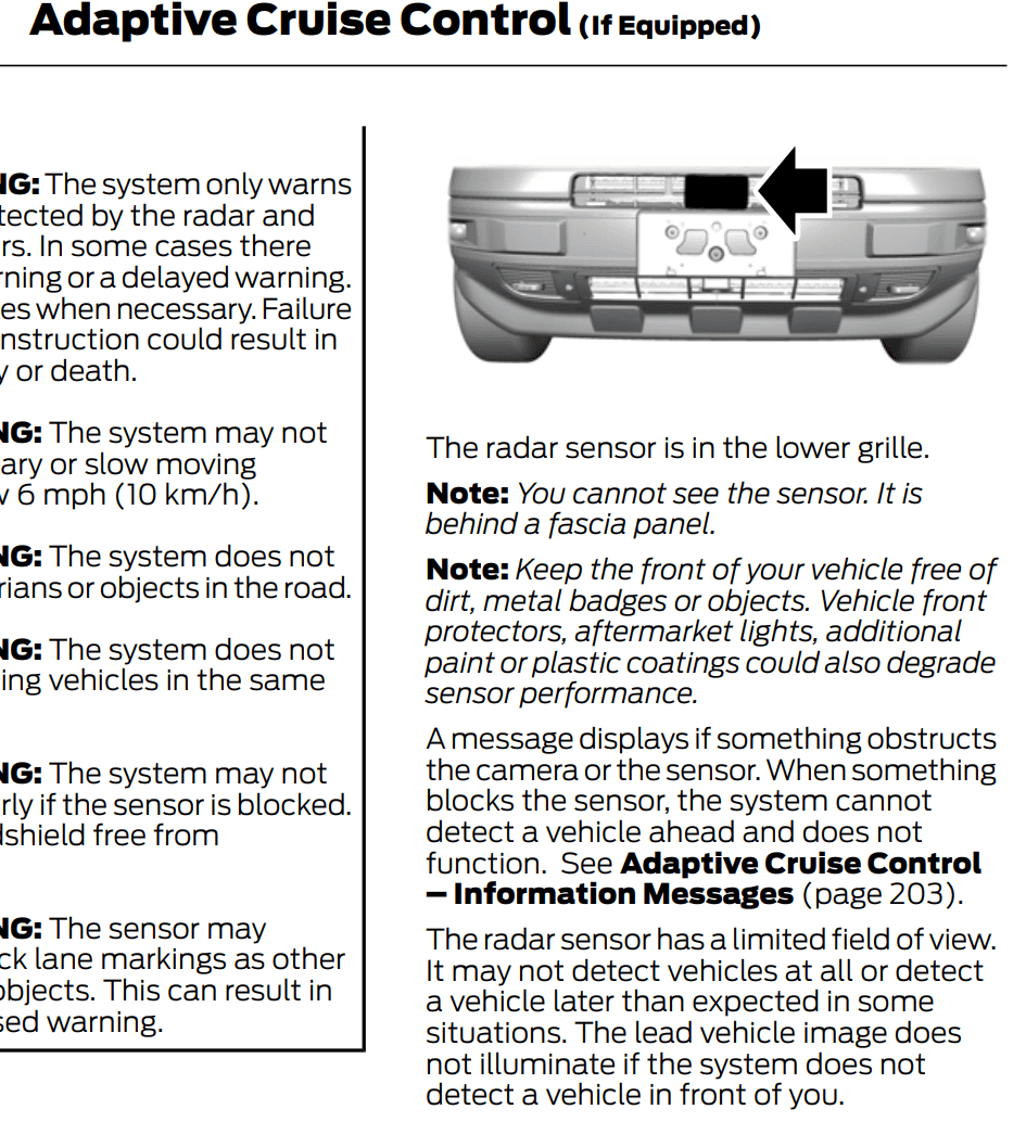 Ford Bronco Sport After a good 250 mile drive today, some thoughts. ACC_UserManual