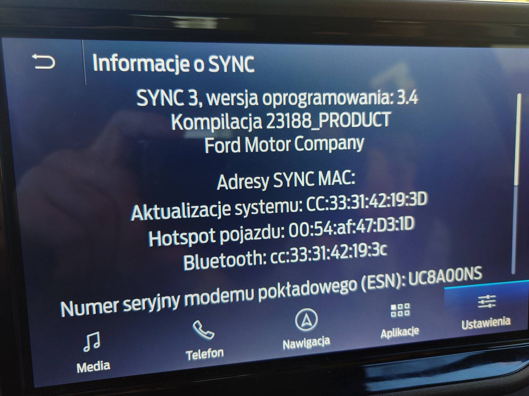 Ford Bronco Sport it does not display the time 20241025_141300.JPG