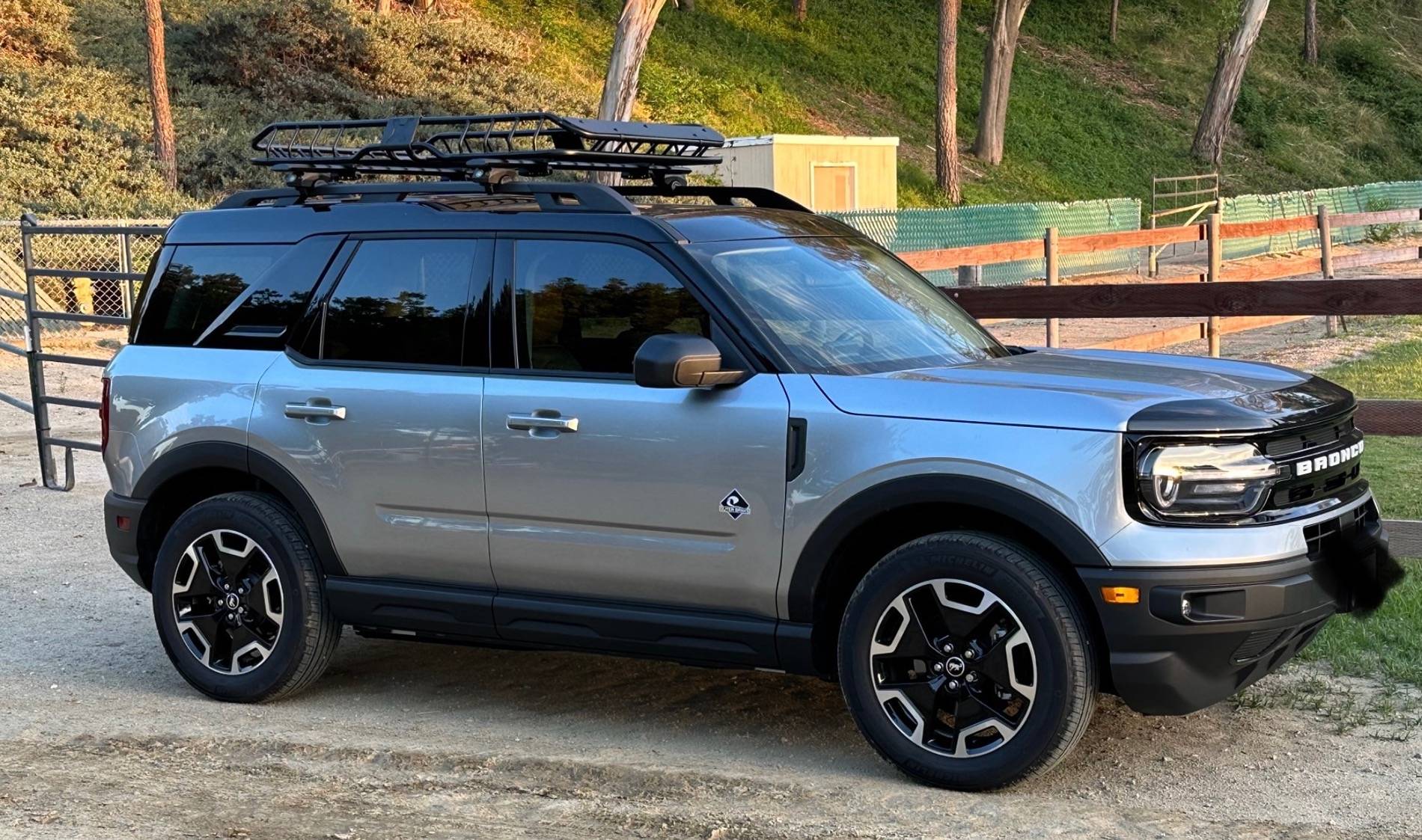 Ford Bronco Sport 2022 badlands newbie roof rack basket for sunroof to clear IMG_0792 Copy
