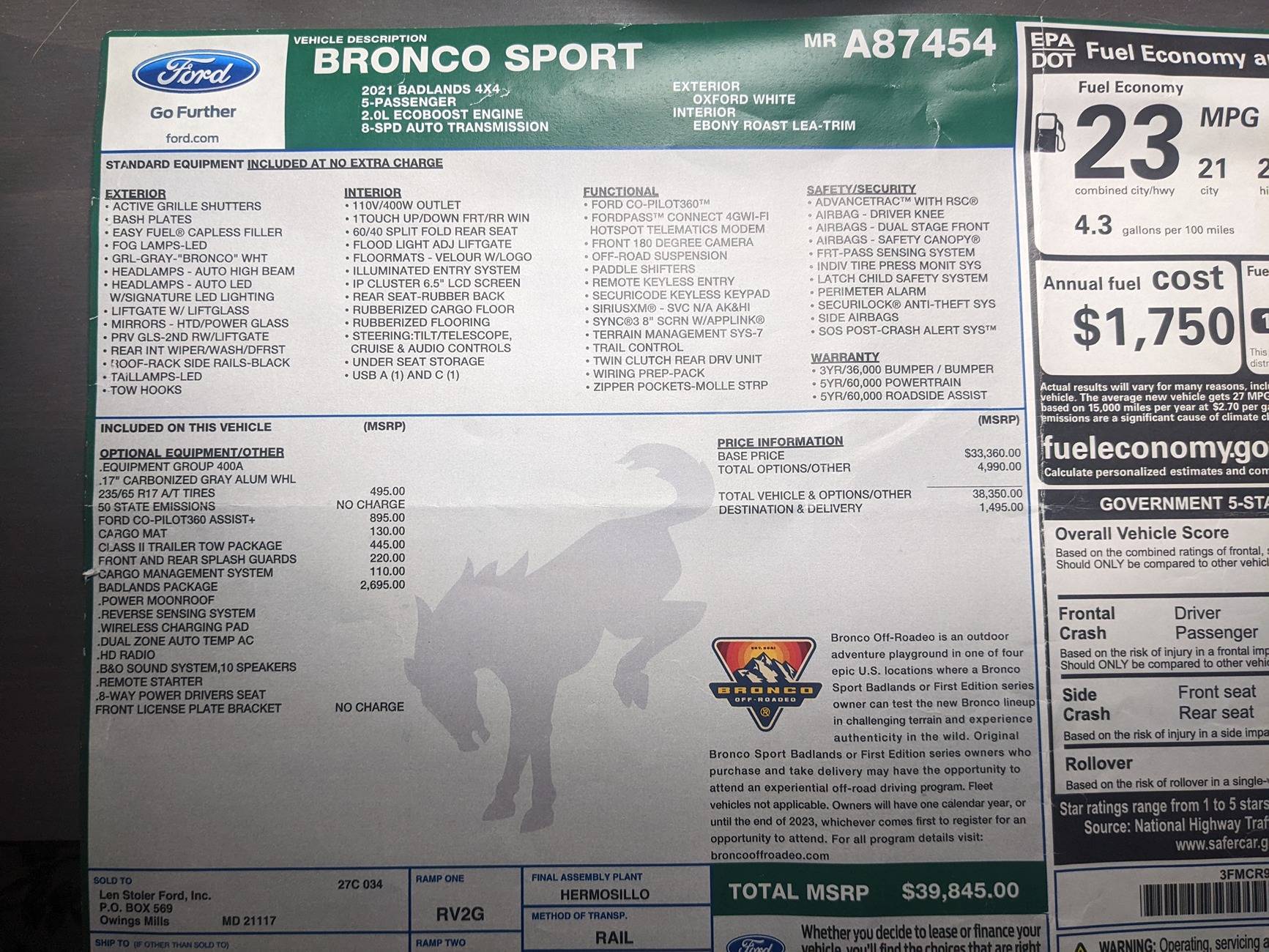 Ford Bronco Sport Sold my Badlands to CarMax Today - Its Gone PXL_20241107_171239139.MP