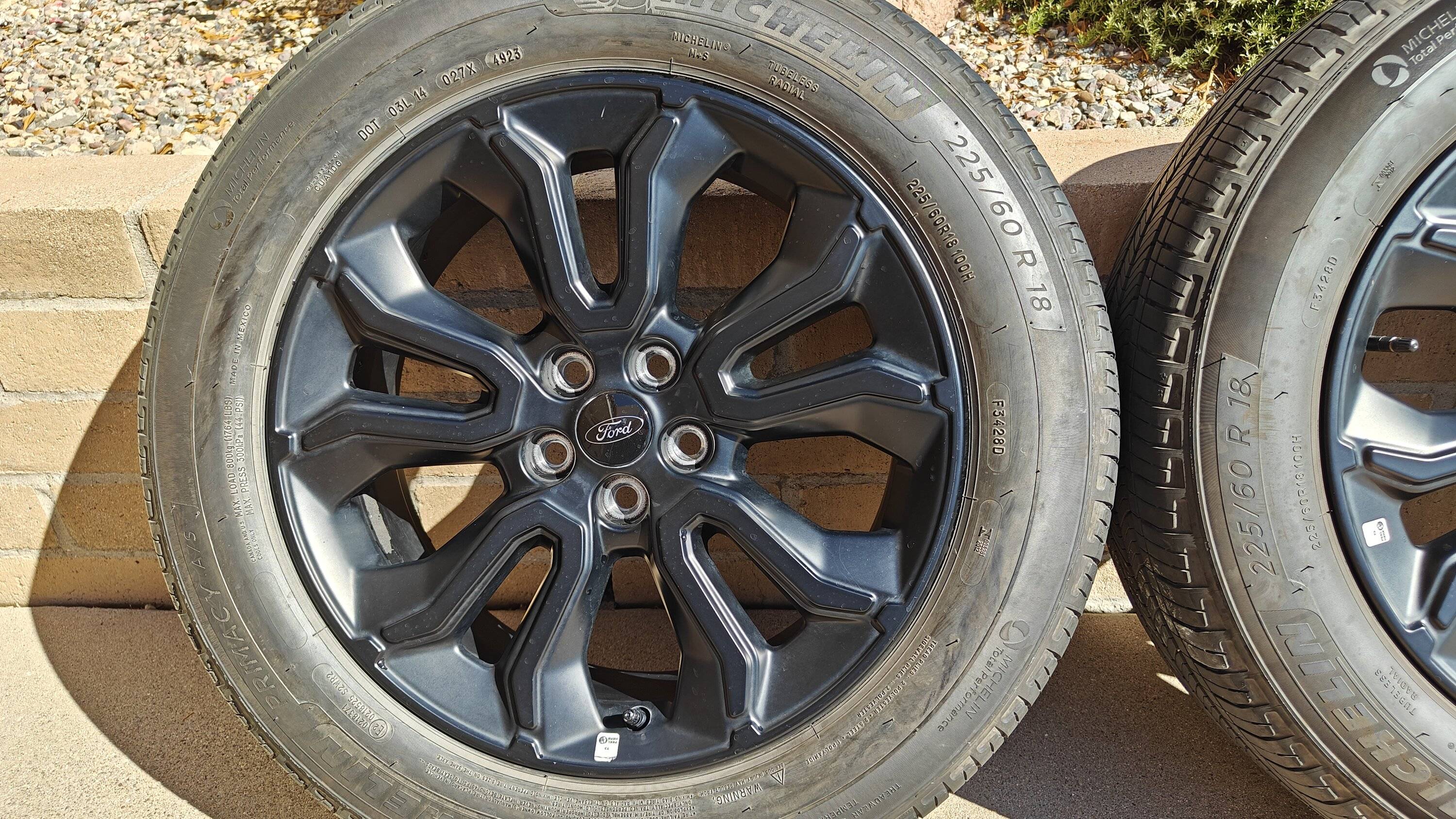 Ford Bronco Sport SOLD: 2024 Satin Black BAP 18" Wheels w/ Caps and Michelin Primacy 225/60 R18 Tires $900 IMG20241109110811