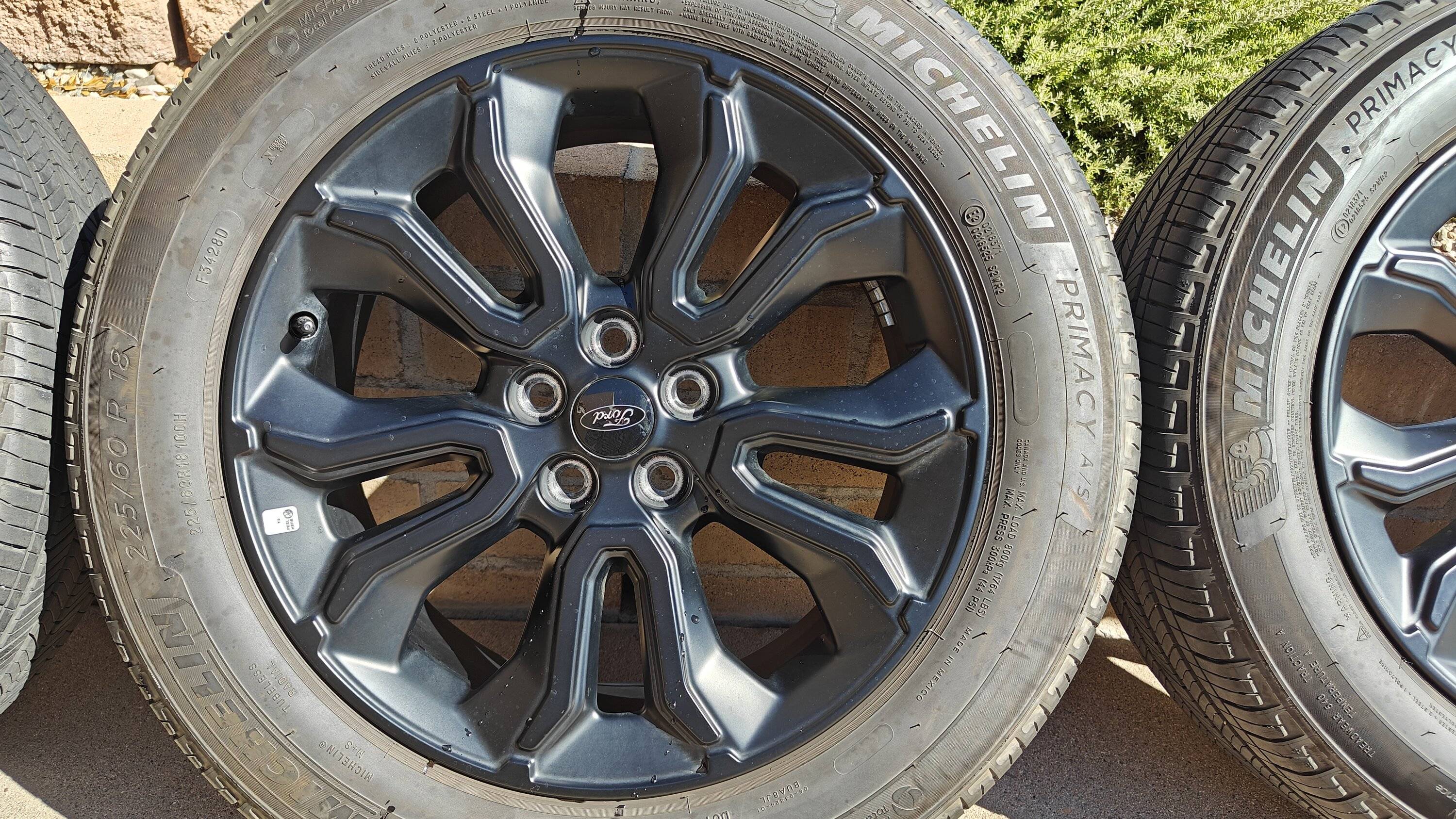 Ford Bronco Sport SOLD: 2024 Satin Black BAP 18" Wheels w/ Caps and Michelin Primacy 225/60 R18 Tires $900 IMG20241109110820 - Copy