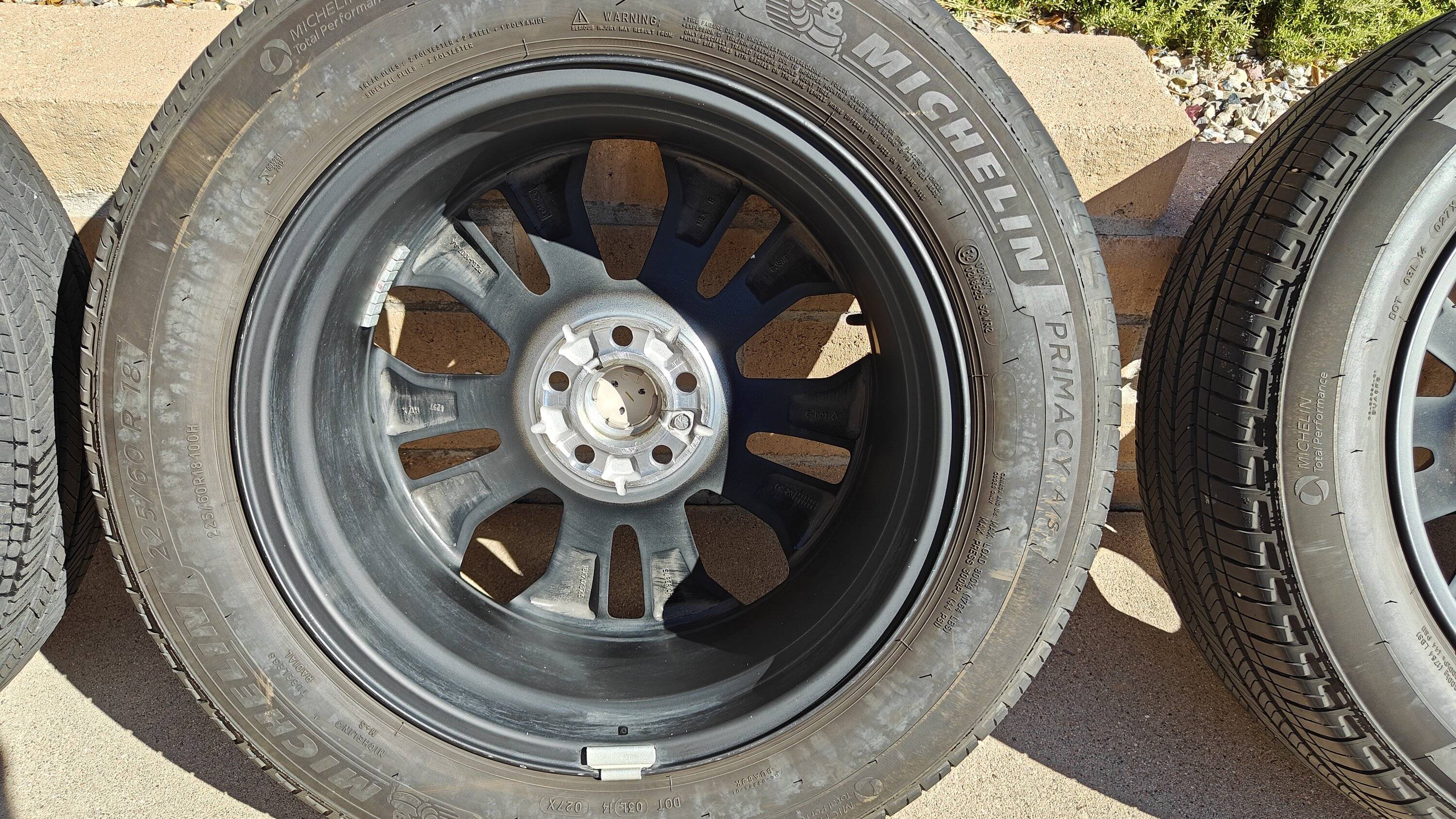 Ford Bronco Sport SOLD: 2024 Satin Black BAP 18" Wheels w/ Caps and Michelin Primacy 225/60 R18 Tires $900 IMG20241109111258