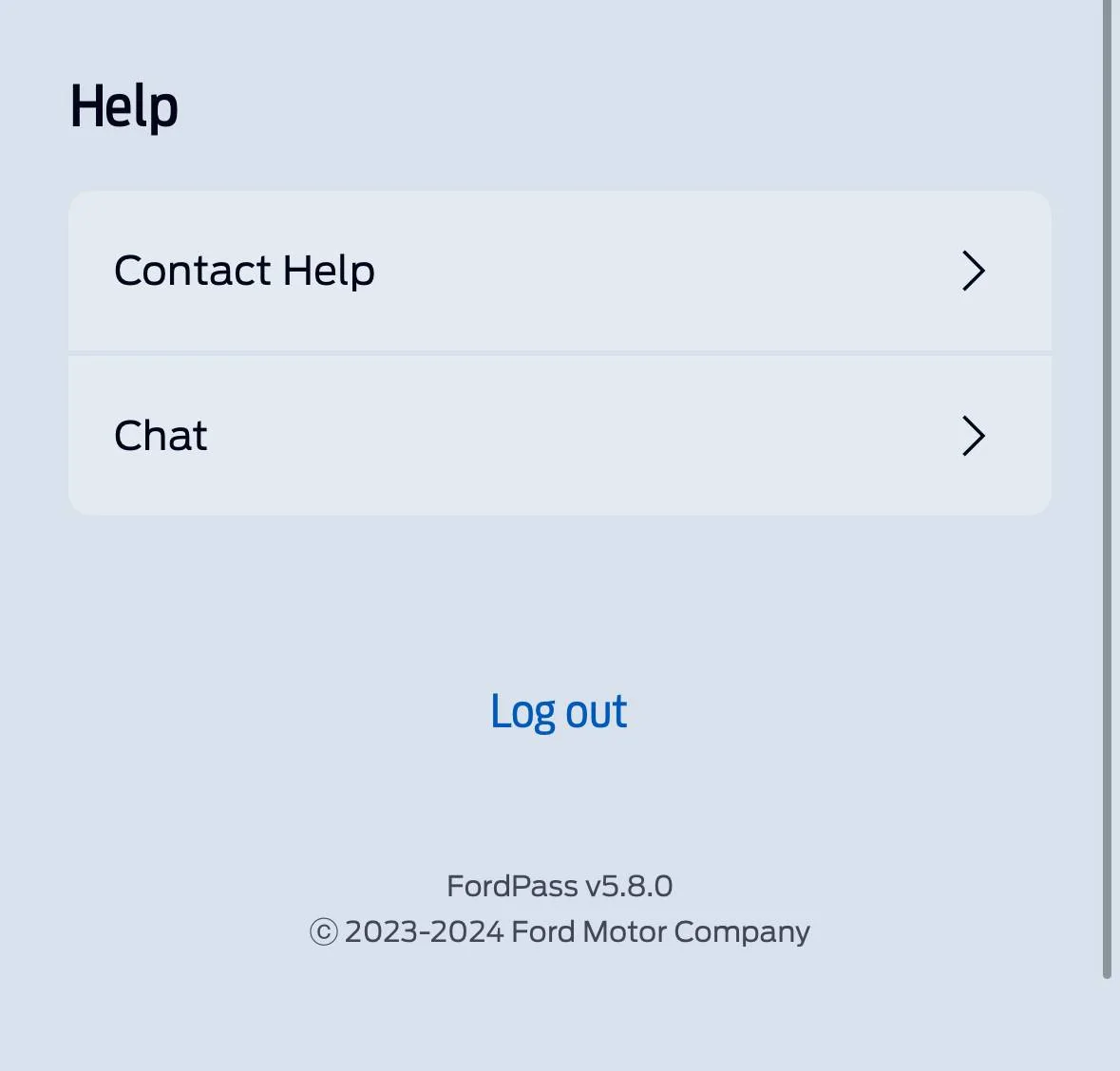 Ford Bronco Sport FordPass App Version 5.8.3 to 5.8.0 IMG_0438