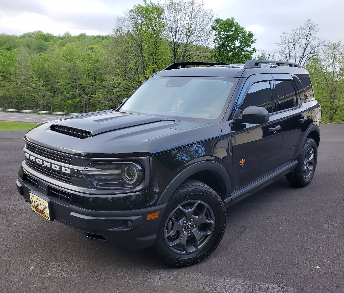 Ford Bronco Sport Ford Hood Scoop and Rear Spoiler installed 20241114_211459