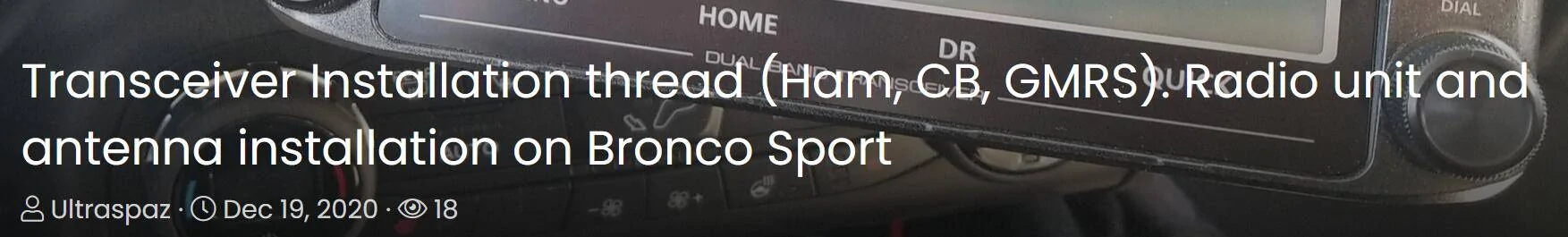 Ford Bronco Sport CB radio coax cable routing 1732407416124-u4