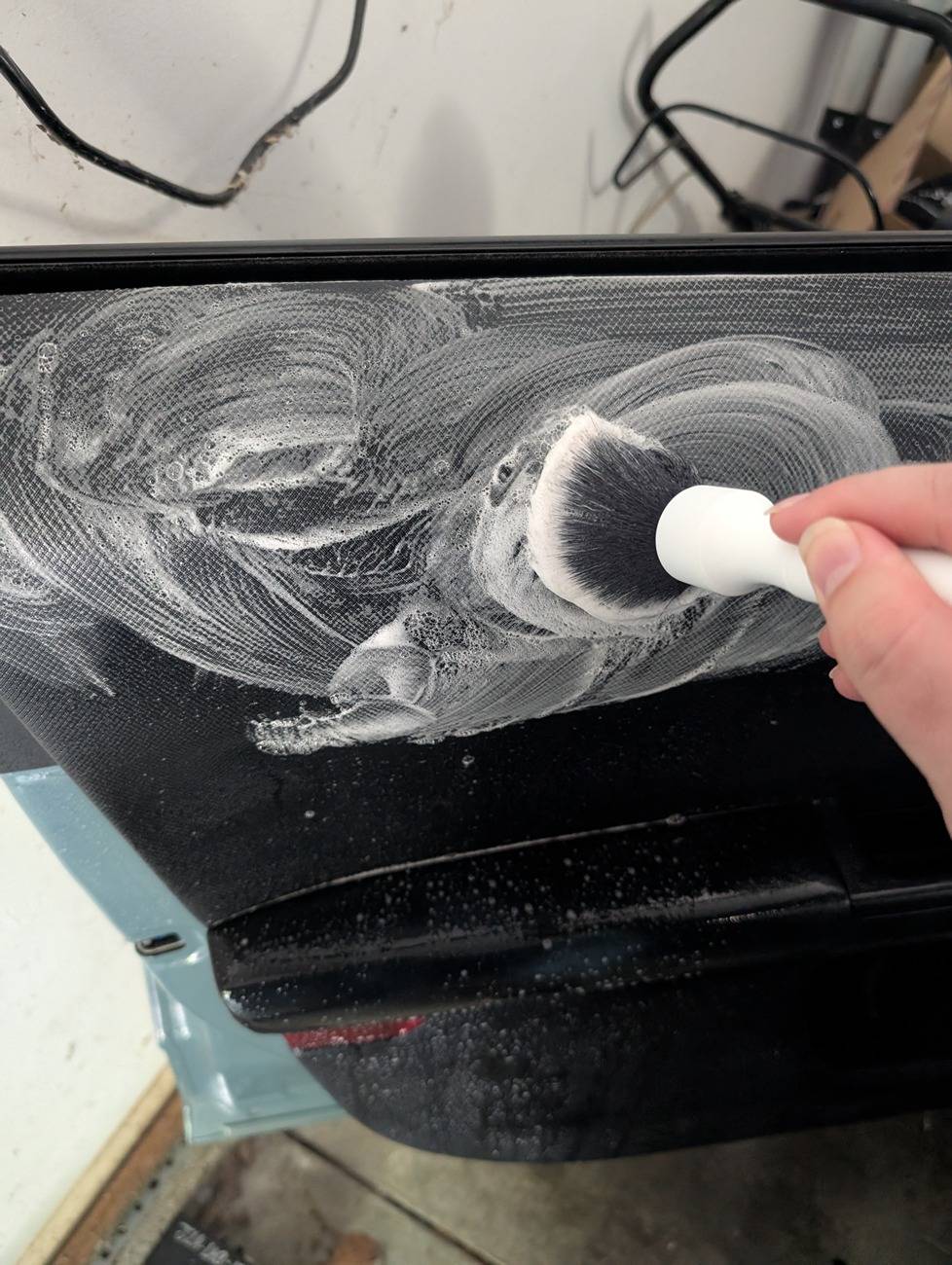 Ford Bronco Sport Help! White stains on driver door panel that keep coming back PXL_20240914_142801138