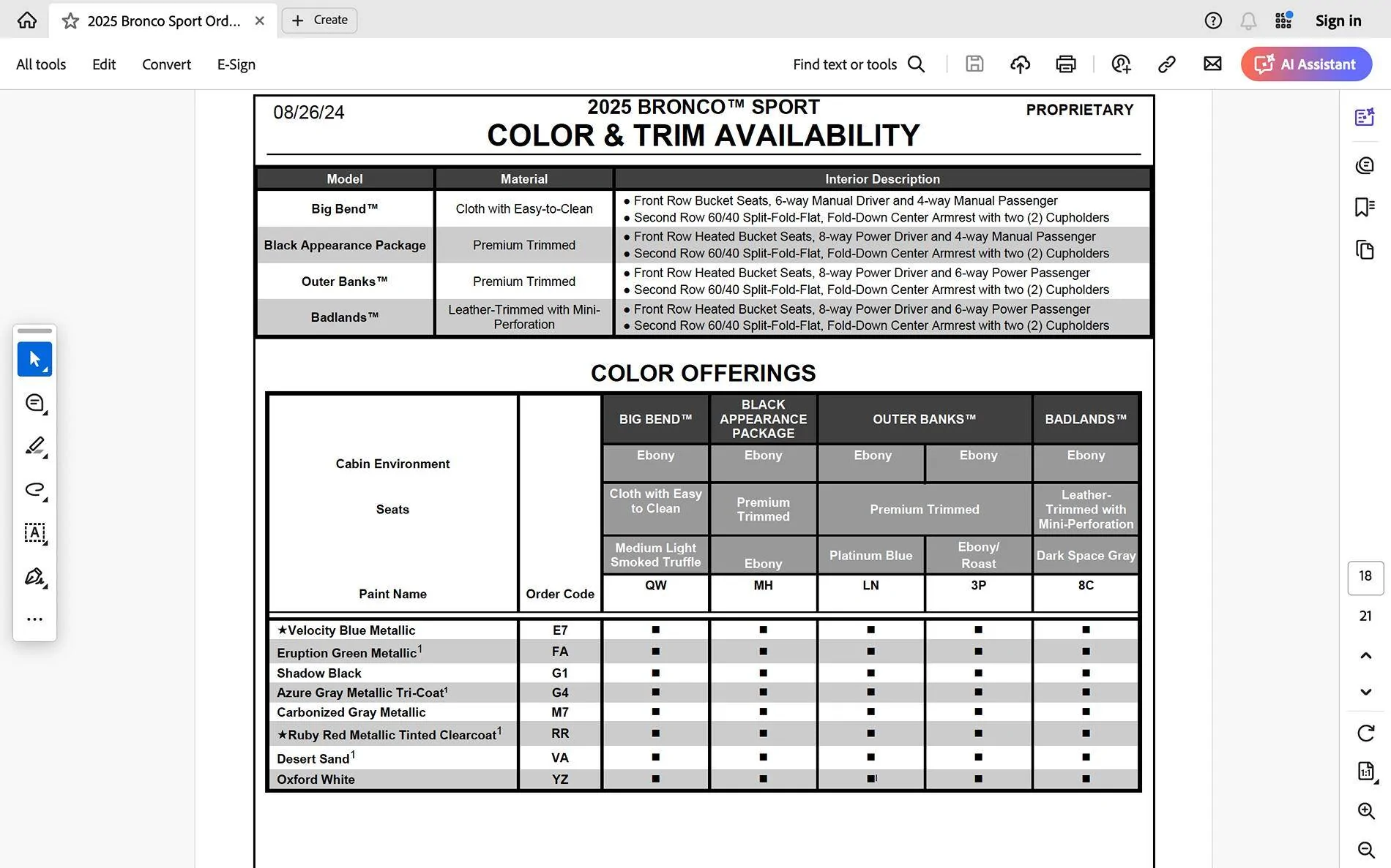 Ford Bronco Sport Anyone order a 2025 Bronco Sport and received their build Date? 1732926063234-u4