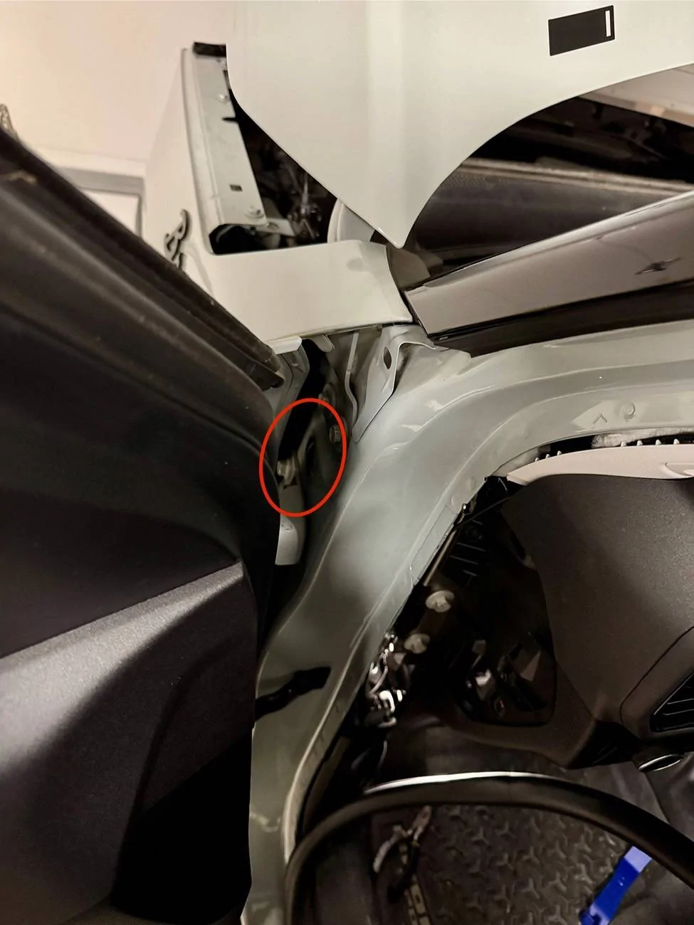 Ford Bronco Sport Drivers Door Grommet IMG_4156