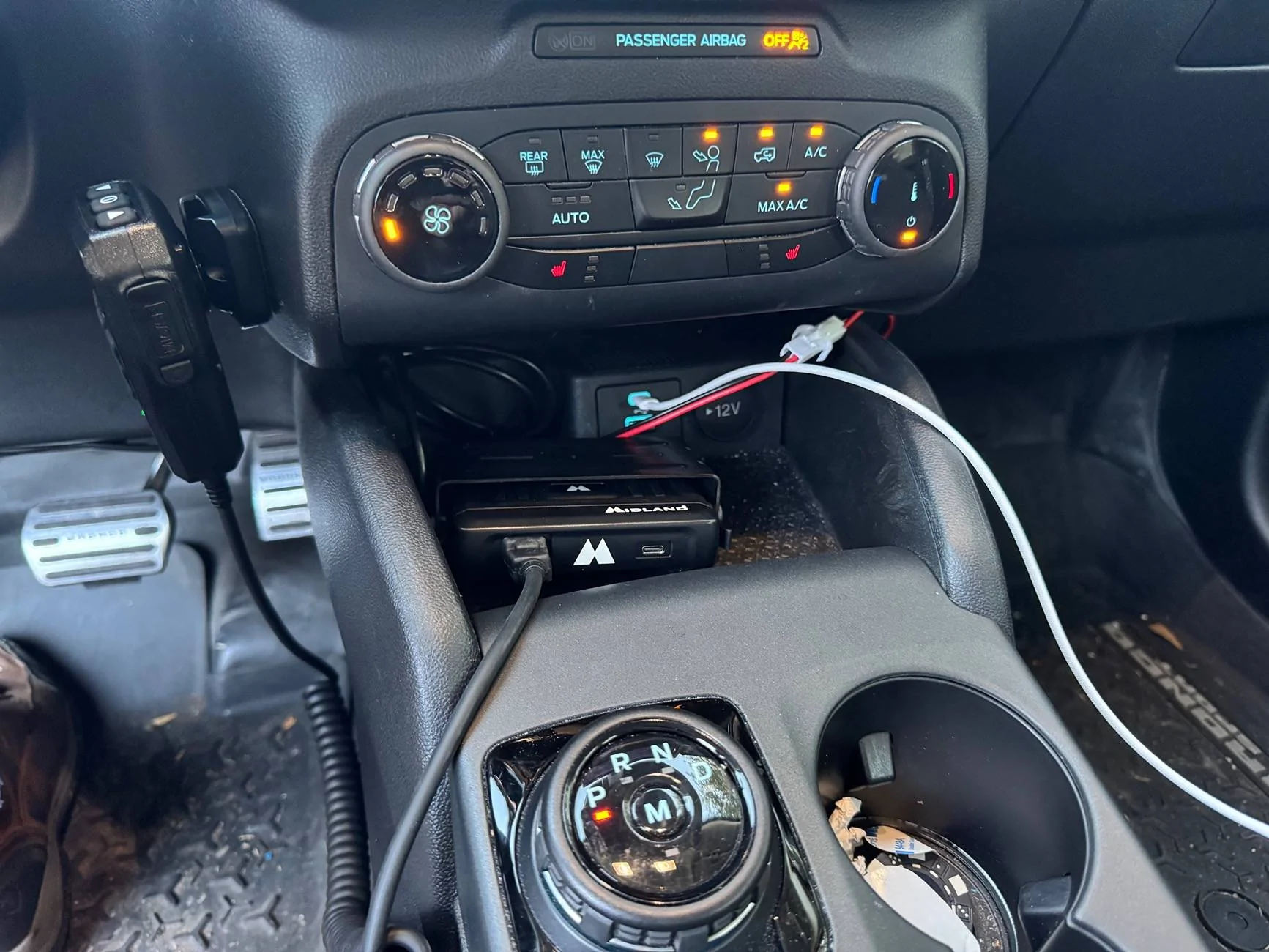 Ford Bronco Sport Transceiver Installation thread  (Ham, CB, GMRS). Radio unit and antenna installation on Bronco Sport IMG_4424