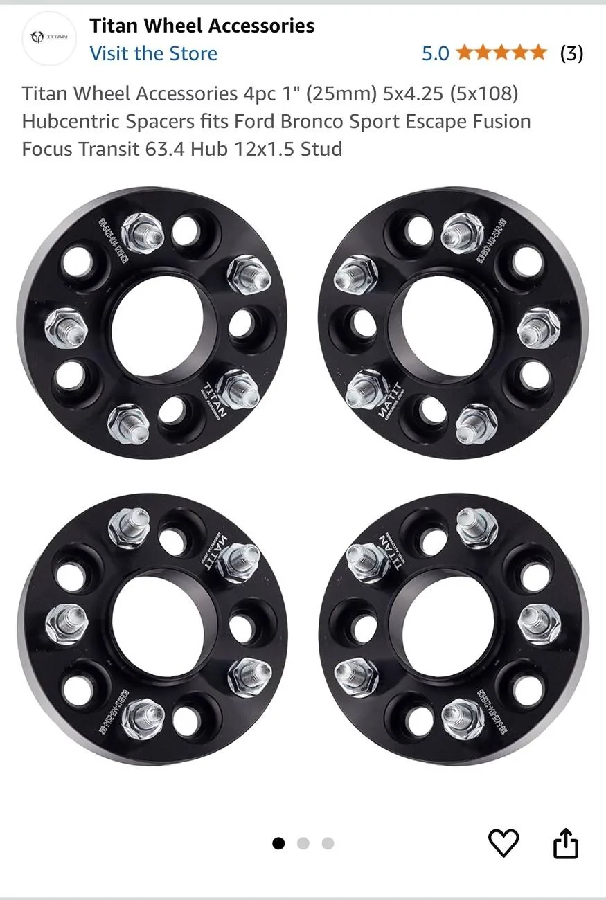 Ford Bronco Sport Wheel spacers IMG_1991