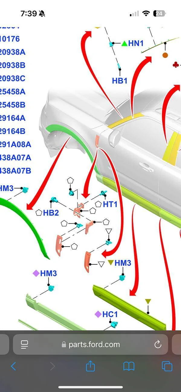Ford Bronco Sport 2025 Fender Tie Down Retrofit Diagrams IMG_4315