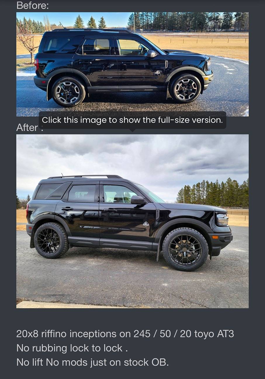 Ford Bronco Sport 20" wheels IMG_0312