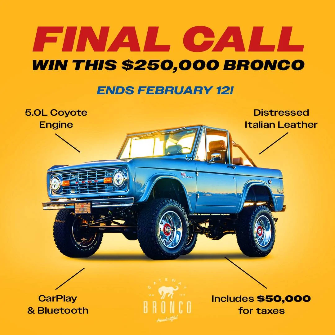 Ford Bronco Sport Final Call! Get 50 Extra Entries to Win This Bronco KevinBaconBronco_Q4_Paid_Bronco_LC_1_1x1