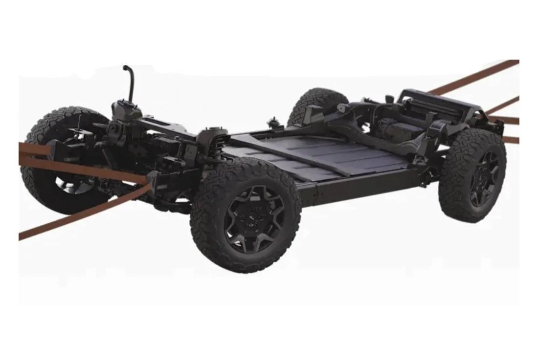 Ford Bronco Sport Official: Scout EV Pickup & SUV debut w/ Gas Range Extender, 4x4, BOF, Lockers, Sway Bar Disconnect -- All Specs, Wallpapers, Video scout-ev-suspension-jpg-jpg