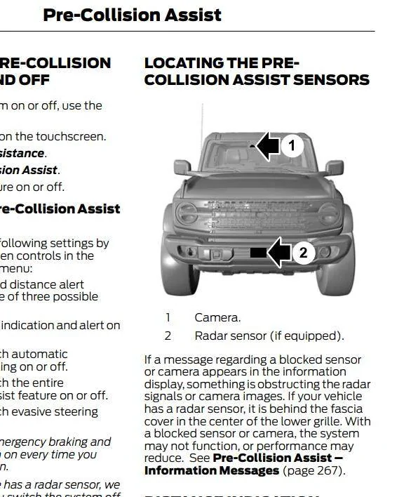 Ford Bronco Sport 2021 Bronco Sport Pre-Collision not working ? 1741135368644-po