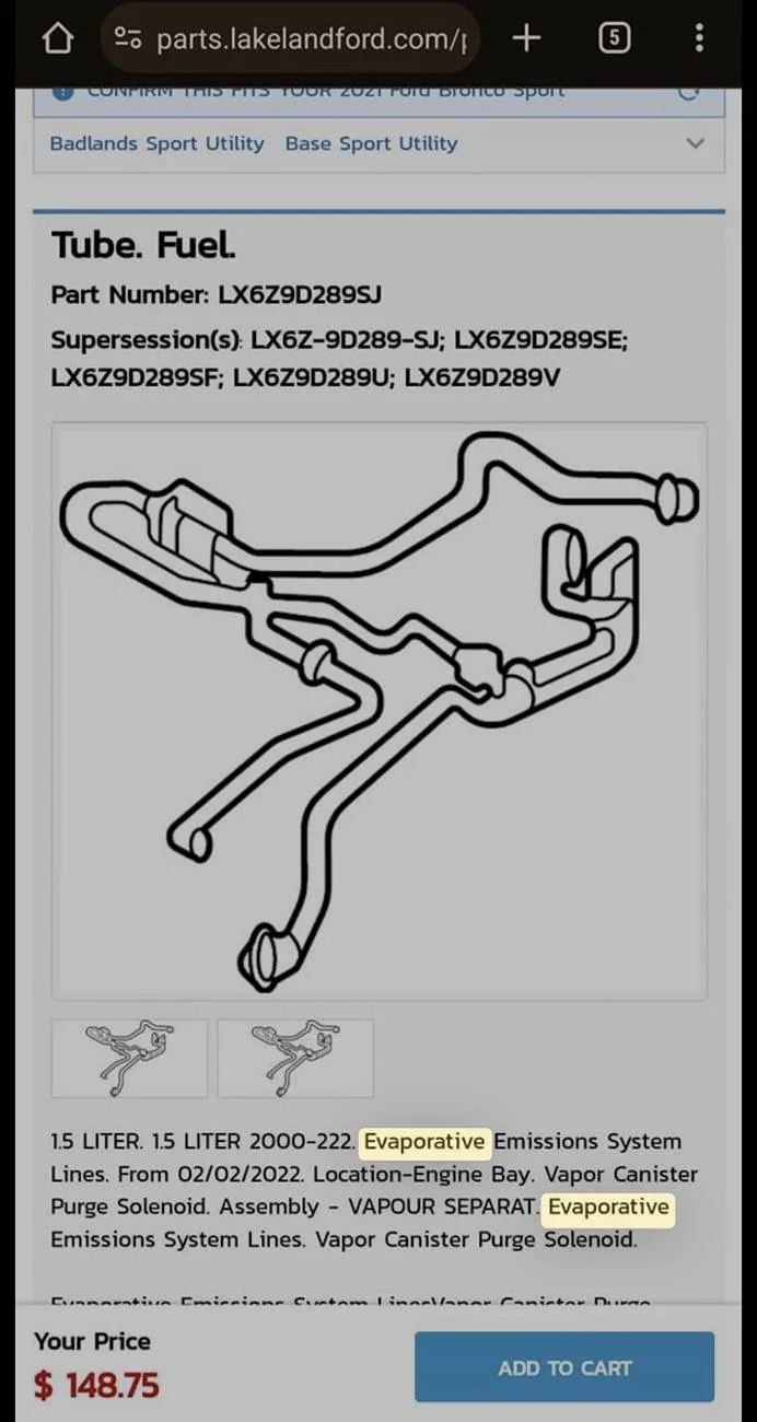 Ford Bronco Sport EVAP 2021 Sport IMG_4463