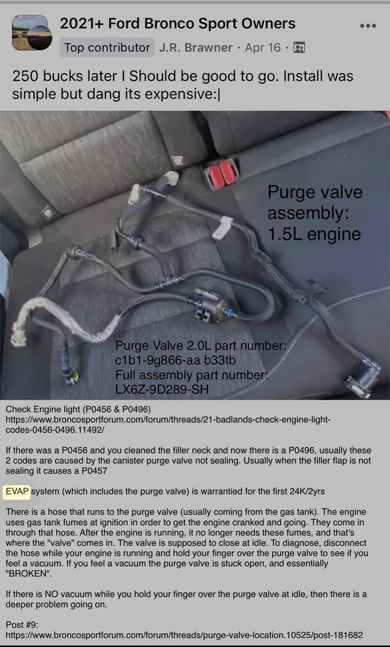 Ford Bronco Sport EVAP 2021 Sport IMG_4464