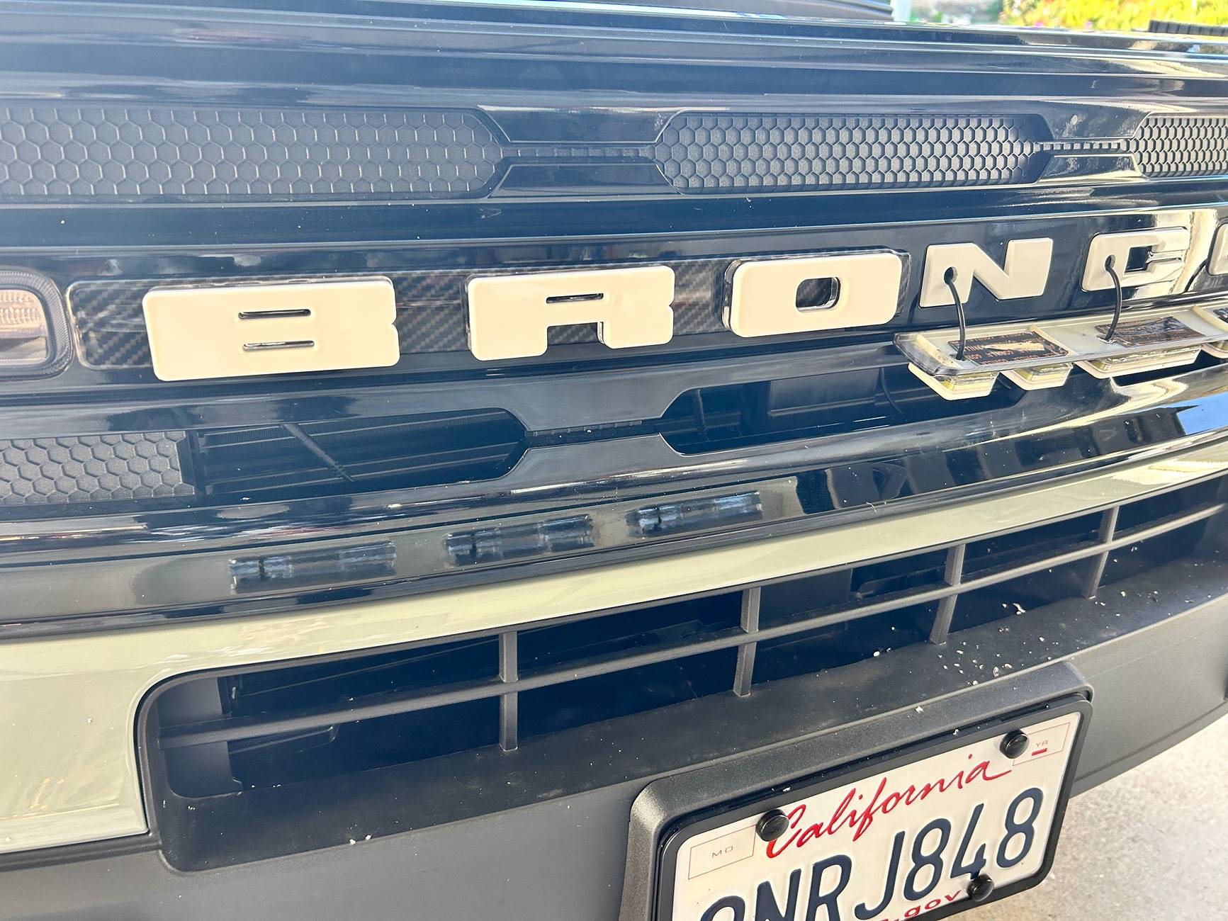 Ford Bronco Sport LED BRONCO emblem letters for Bronco Sport in 1 hour and under $150 IMG_8549