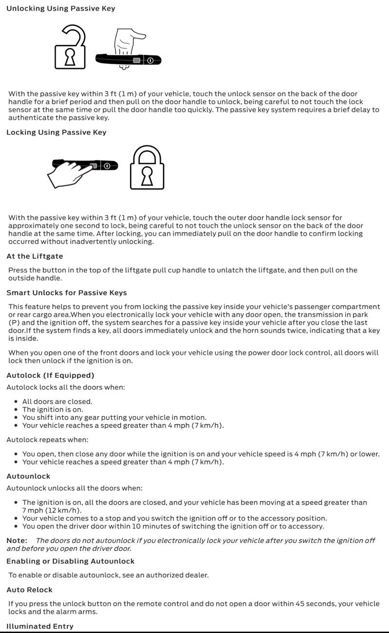 Ford Bronco Sport auto door locking question IMG_4746