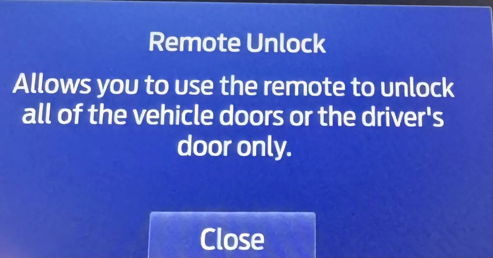 Ford Bronco Sport auto door locking question IMG_4748