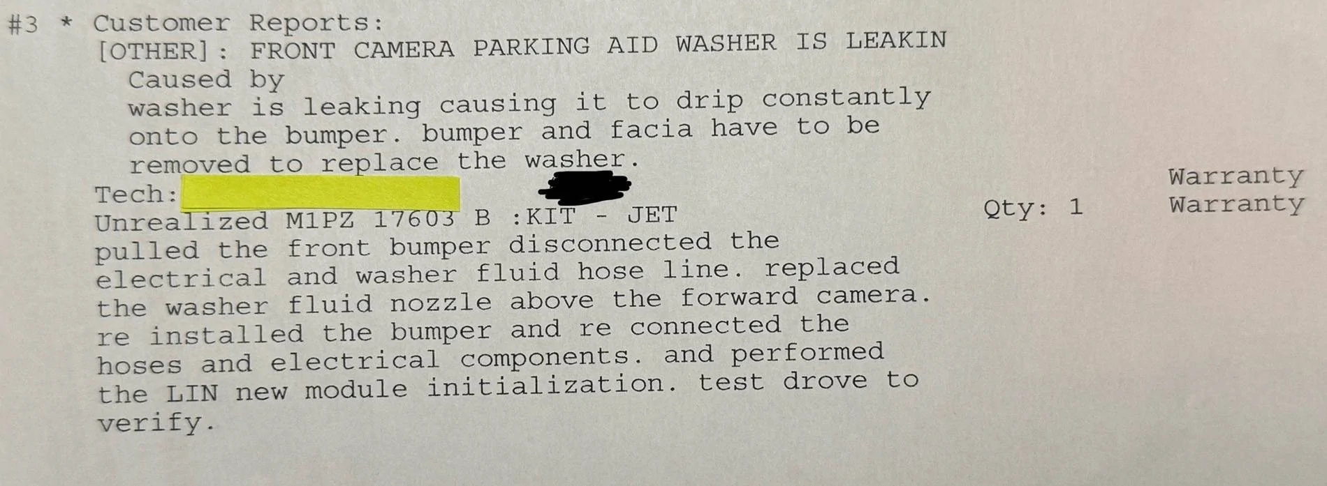 Ford Bronco Sport My 2021 Bronco sport leaks washer fluid from the front camera even when im not using the washer fluid IMG_0116