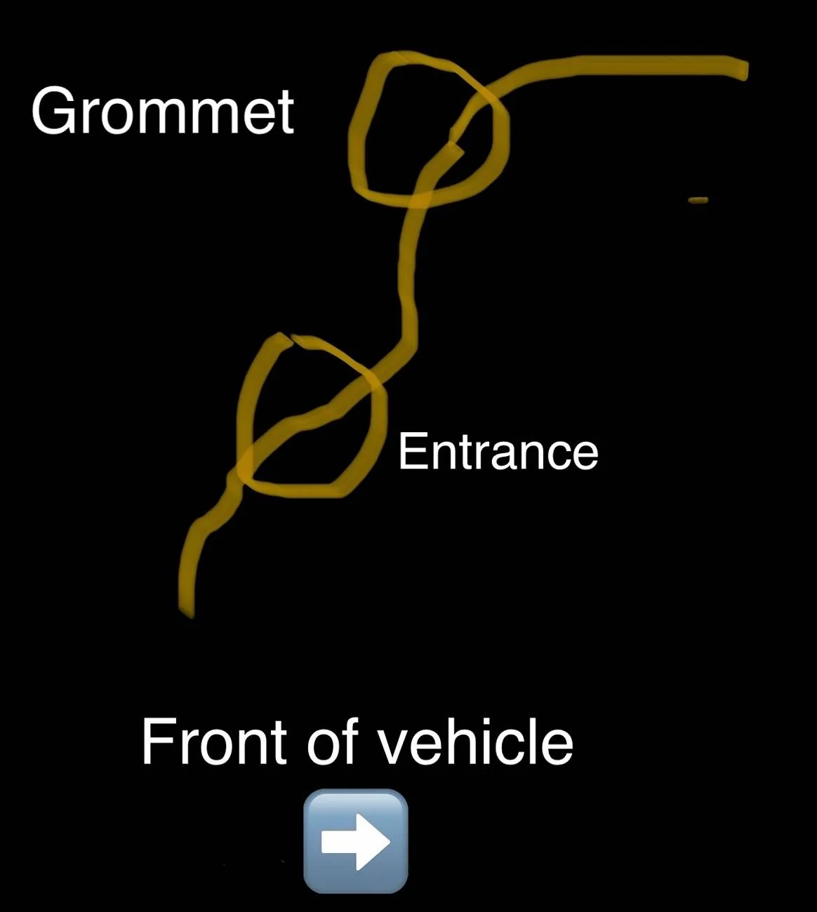Ford Bronco Sport Drivers Door Grommet IMG_6613