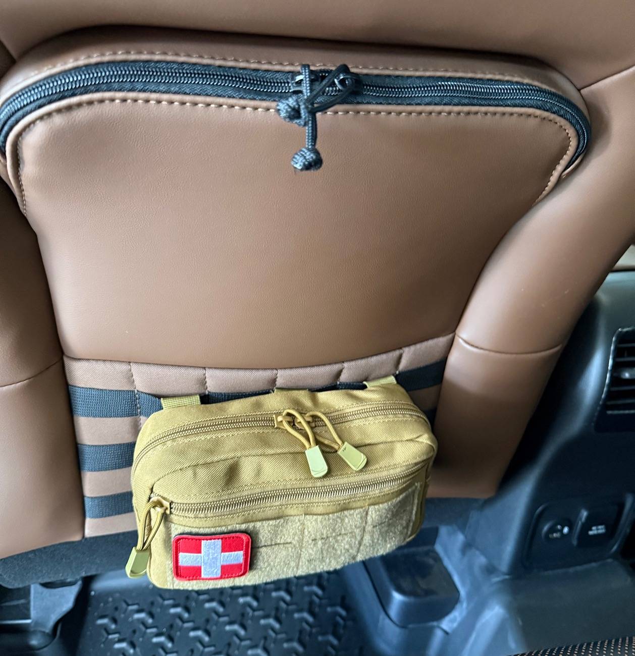 Ford Bronco Sport BuiltRight Molle seatback storage system IMG_7005