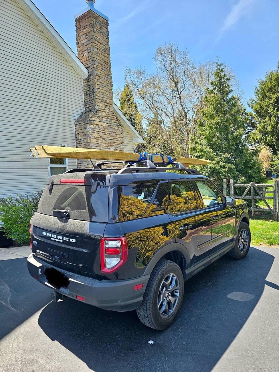 Ford Bronco Sport Hauling Lumber IMG_0291