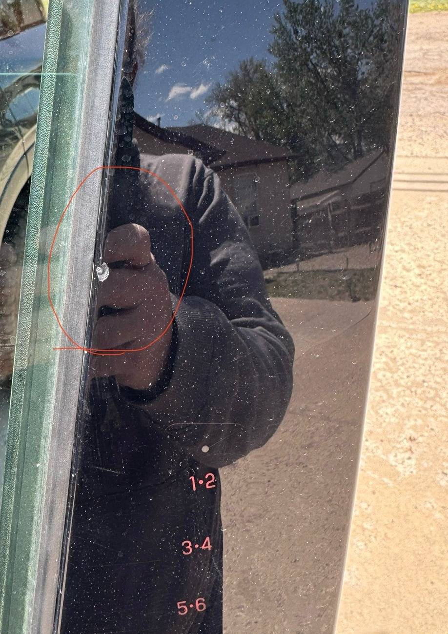 Ford Bronco Sport Chip on the Illuminated Keyless Entry Molding IMG_2458