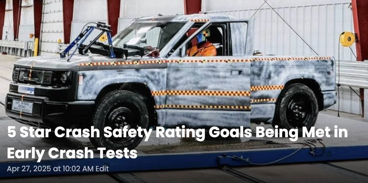 Ford Bronco Sport SLATE Truck revealed as modular SUV & Pickup. Priced under $20K after incentive slatecrashtest-jpg