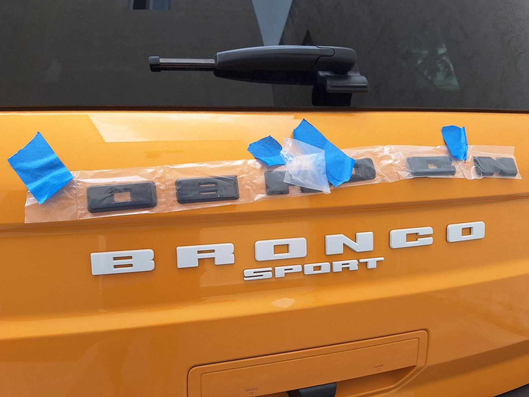 Ford Bronco Sport Has anyone installed Tufskinz on the cargo door lettering? 20240211_133719