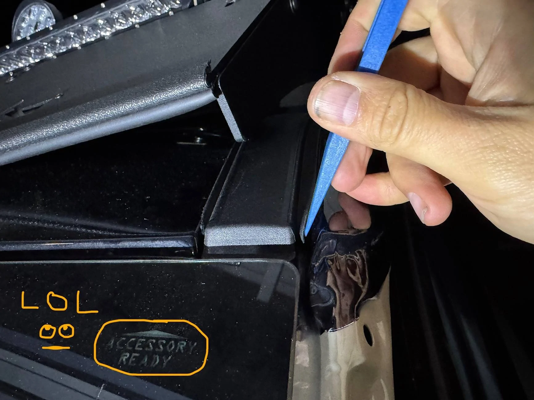 Ford Bronco Sport A Pillar Wiring IMG_2067