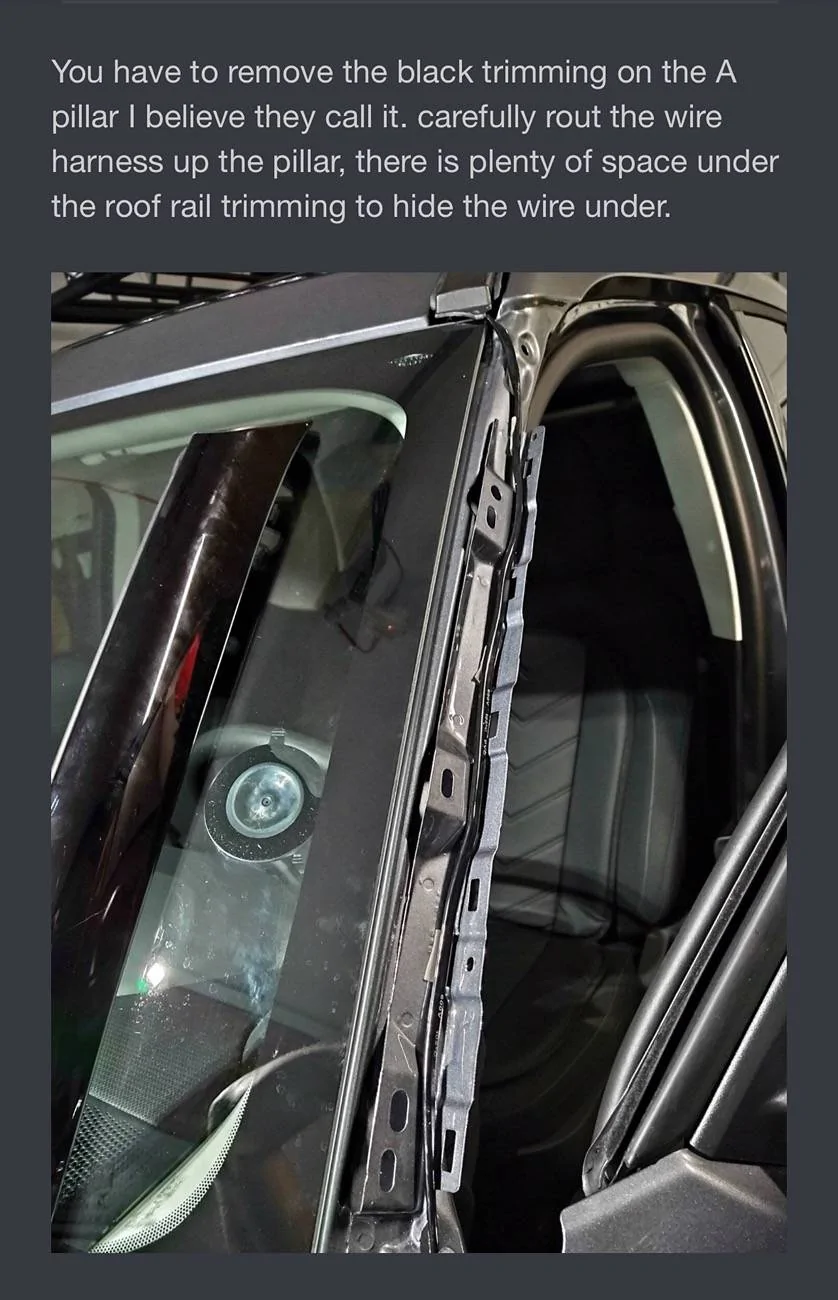Ford Bronco Sport A Pillar Wiring IMG_6378