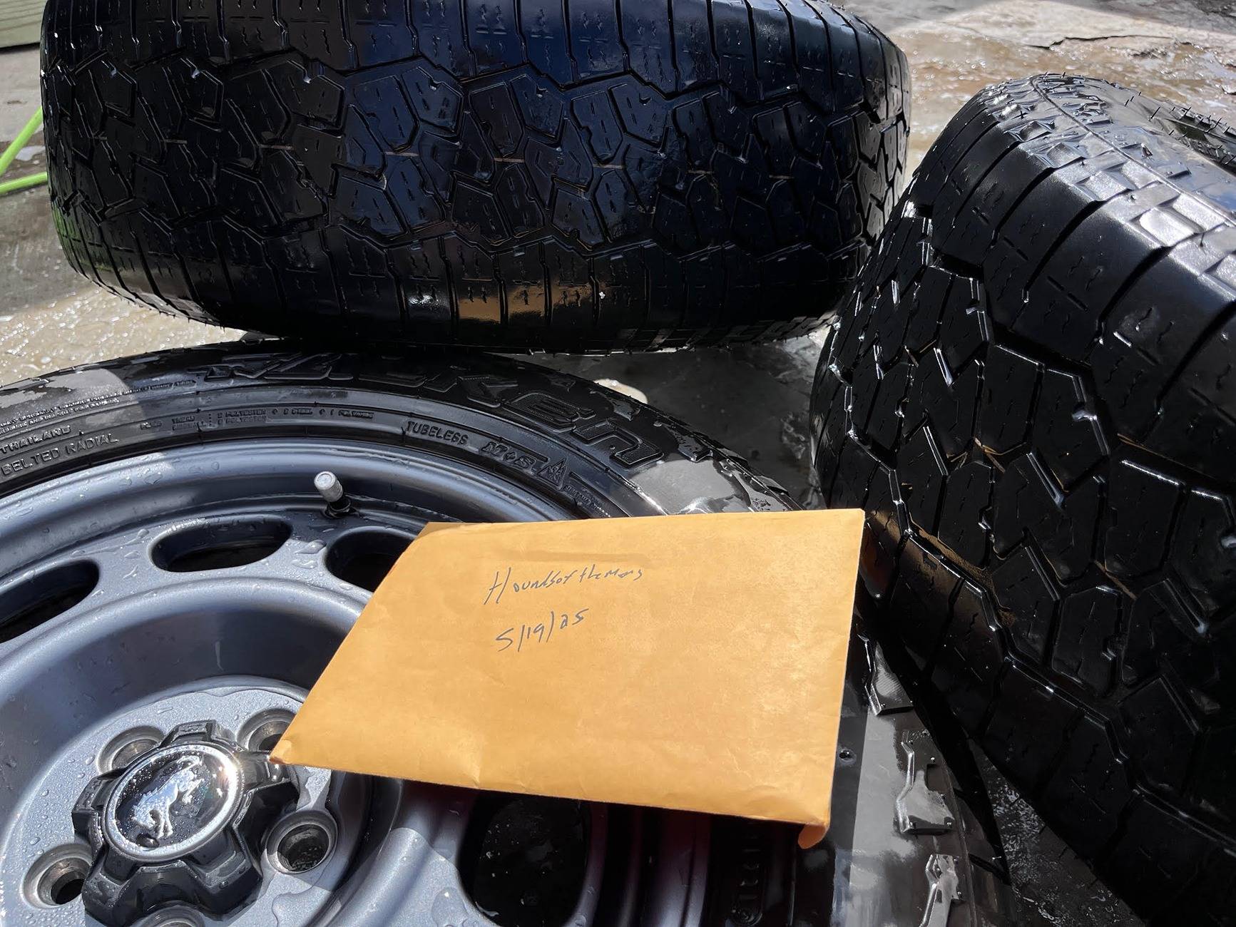 Ford Bronco Sport 17" "Steelie" aluminum rims w/ tires and TPMS sensors - $500 Steelies 2