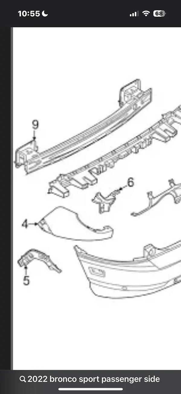Ford Bronco Sport Rear quarter filler panel.. IMG_2366