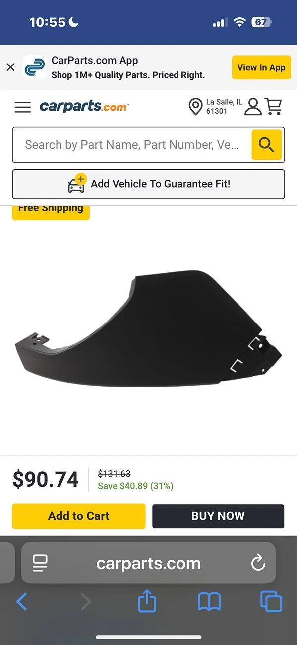 Ford Bronco Sport Rear quarter filler panel.. IMG_2367