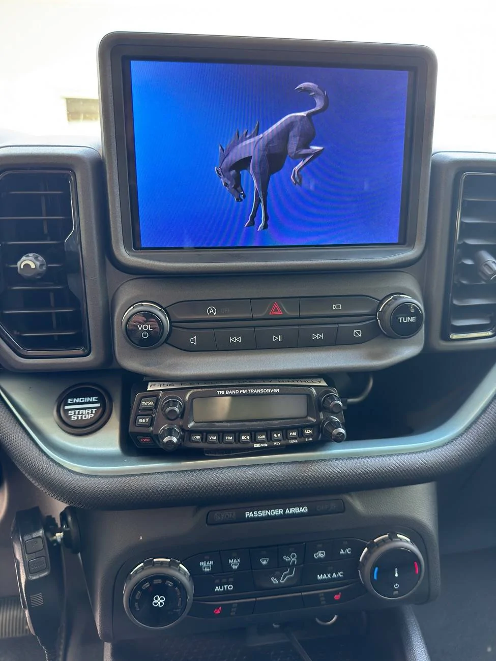 Ford Bronco Sport Transceiver Installation thread  (Ham, CB, GMRS). Radio unit and antenna installation on Bronco Sport IMG_5811