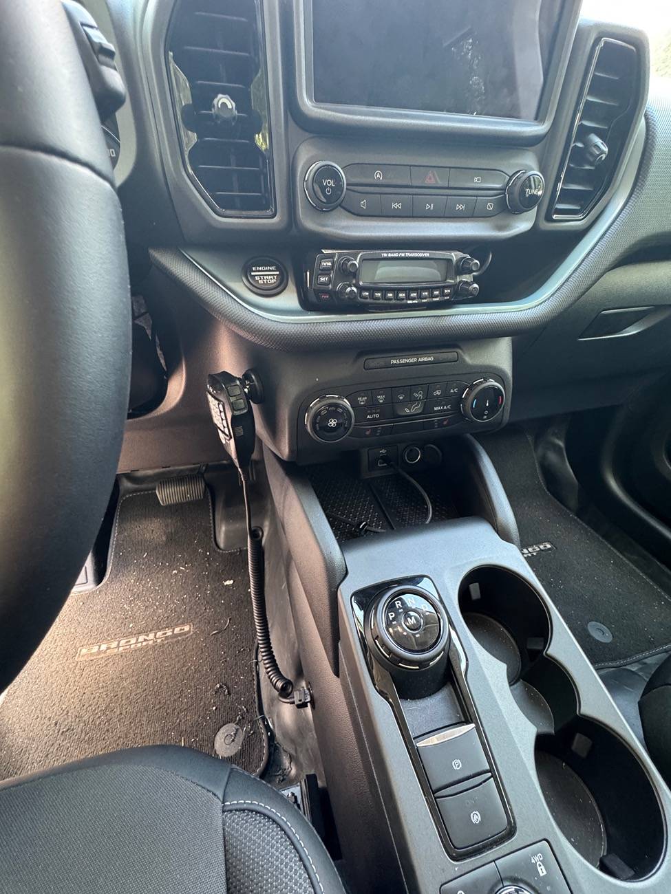 Ford Bronco Sport Transceiver Installation thread  (Ham, CB, GMRS). Radio unit and antenna installation on Bronco Sport IMG_5814