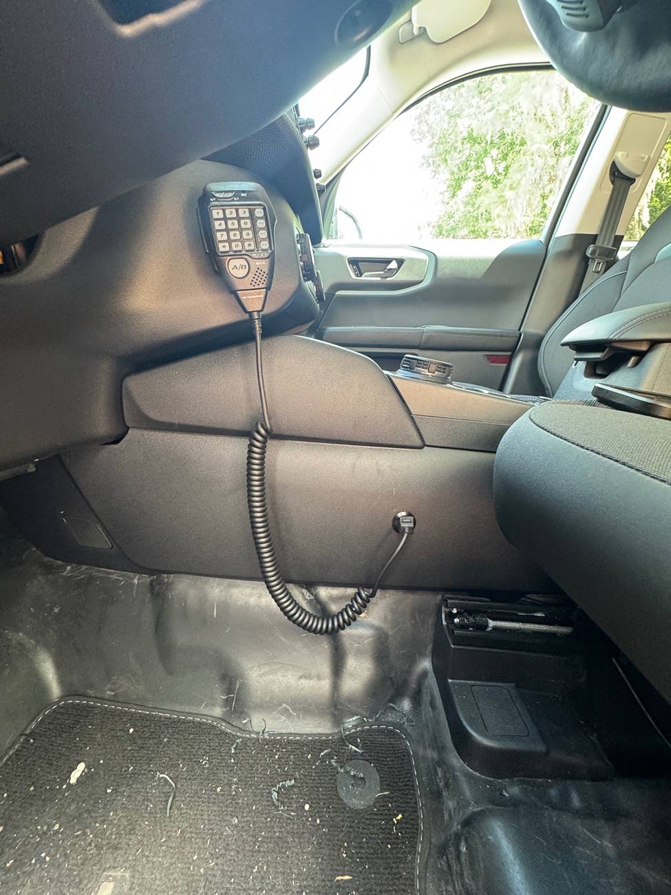 Ford Bronco Sport Transceiver Installation thread  (Ham, CB, GMRS). Radio unit and antenna installation on Bronco Sport IMG_5815