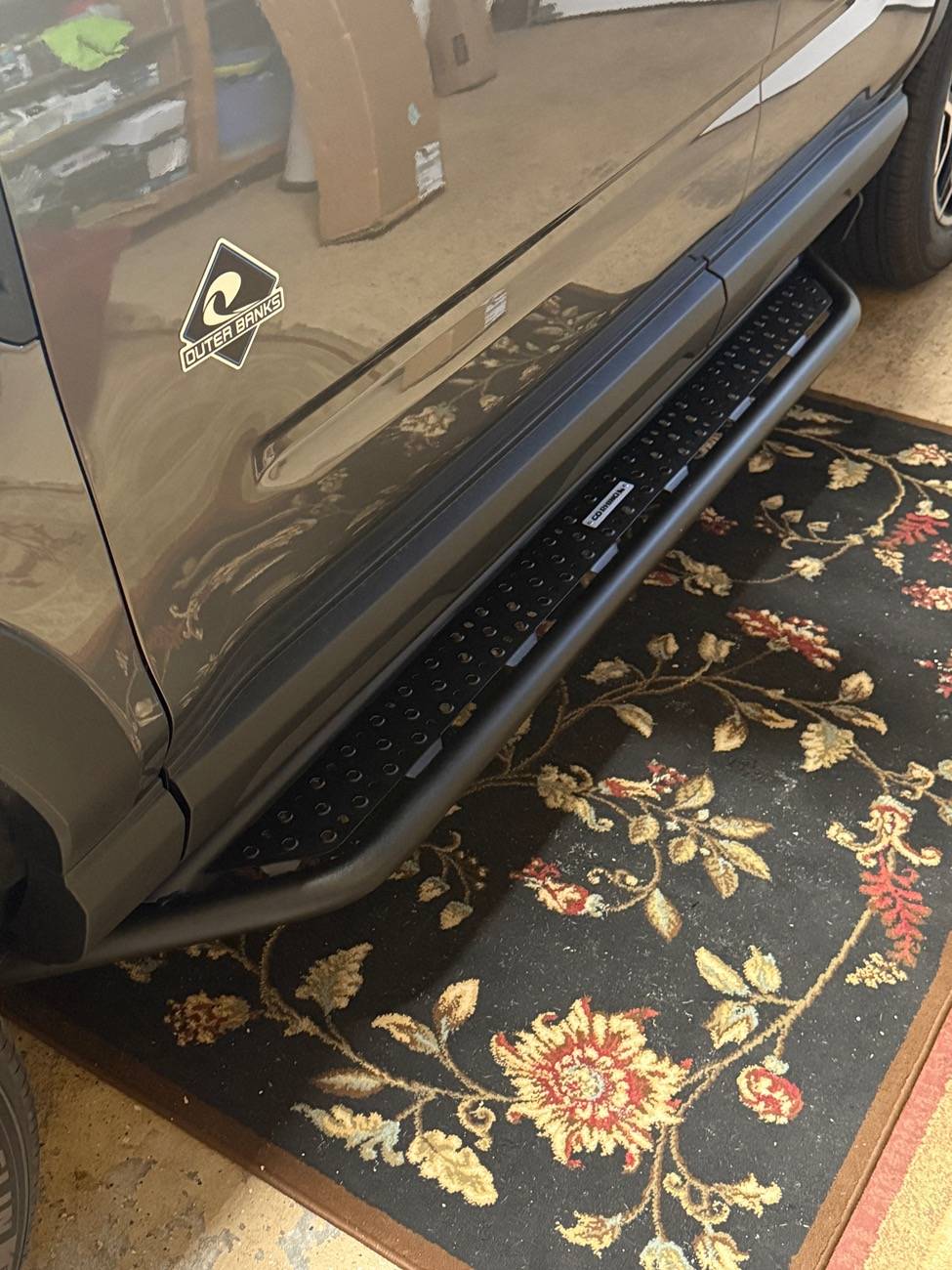 Ford Bronco Sport 2025 Outer Banks side steps installed IMG_1591