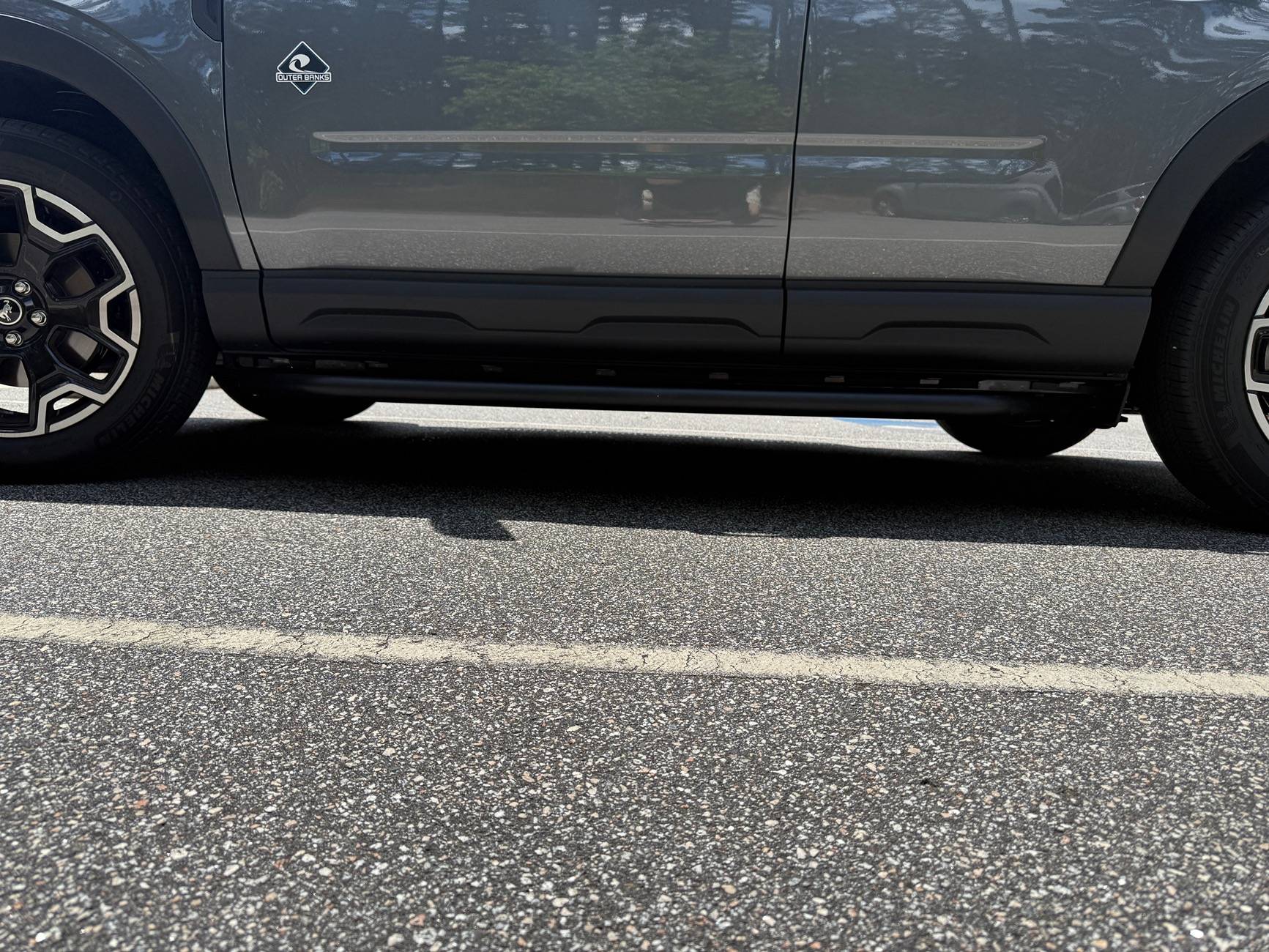 Ford Bronco Sport 2025 Outer Banks side steps installed IMG_1607