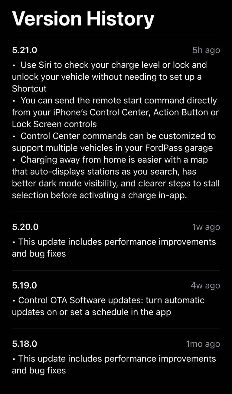 Ford Bronco Sport Fordpass App 5.21.0 (iPhone, not sure about Android) IMG_6961