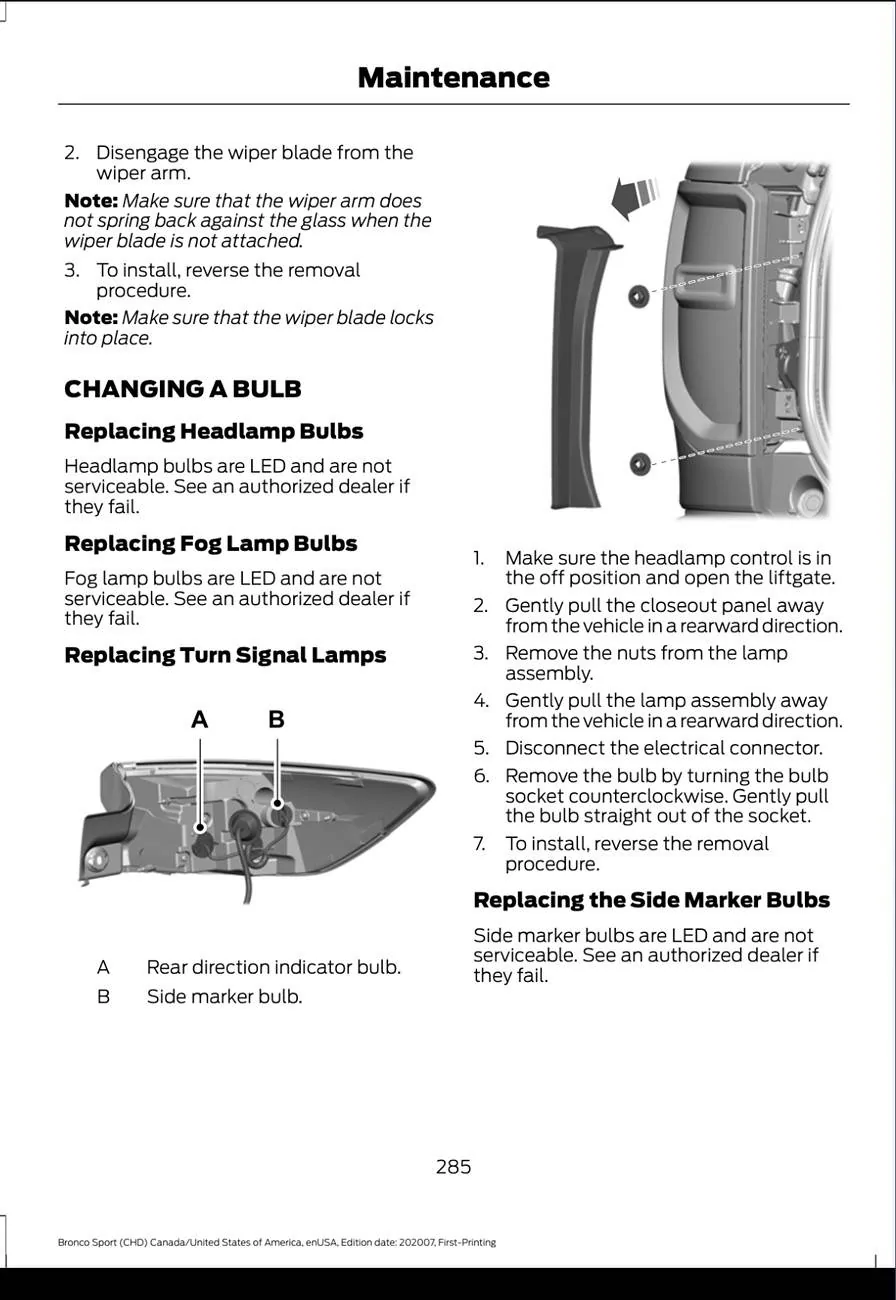 Ford Bronco Sport 2021 Outerbanks - Fast turn signal blinkers IMG_4903