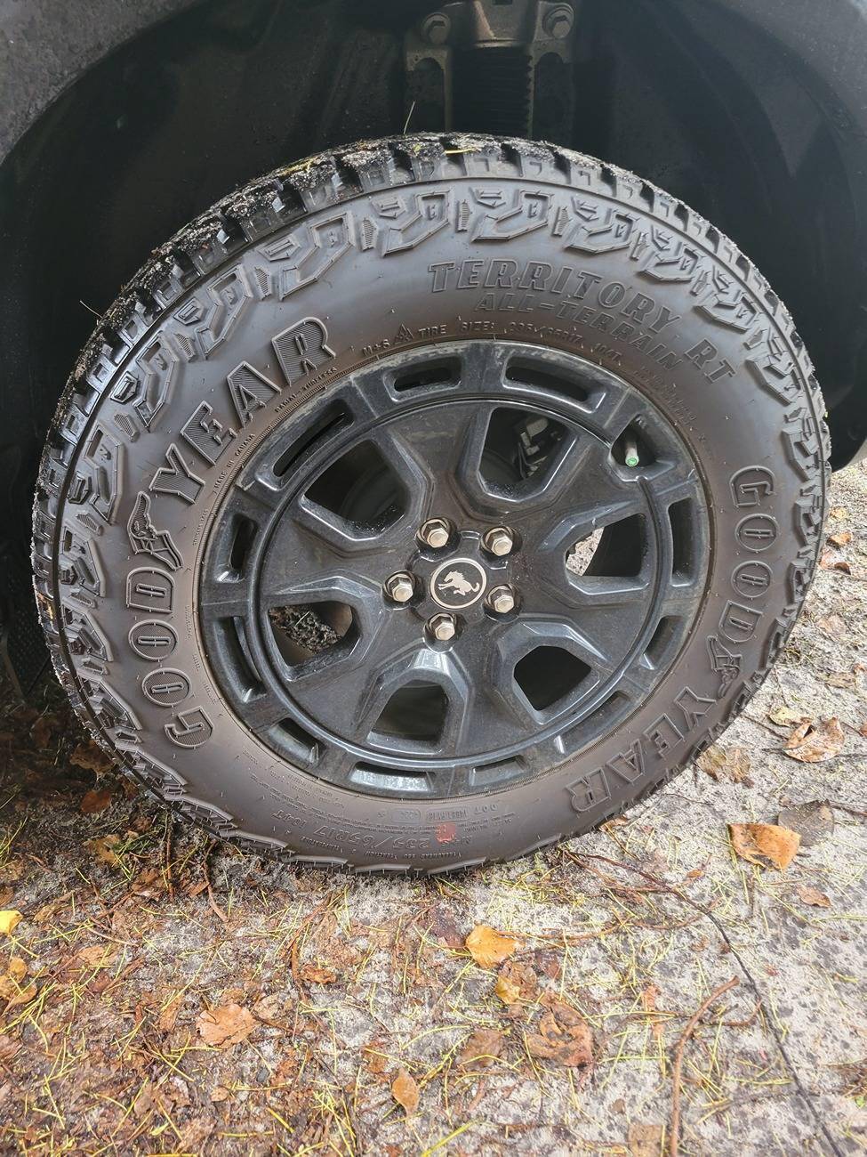 Ford Bronco Sport 2025 Owners - who received their 2025 with OE Goodyear Territory RT All Terrain 235 65 R17 tires 1751197694032-2d