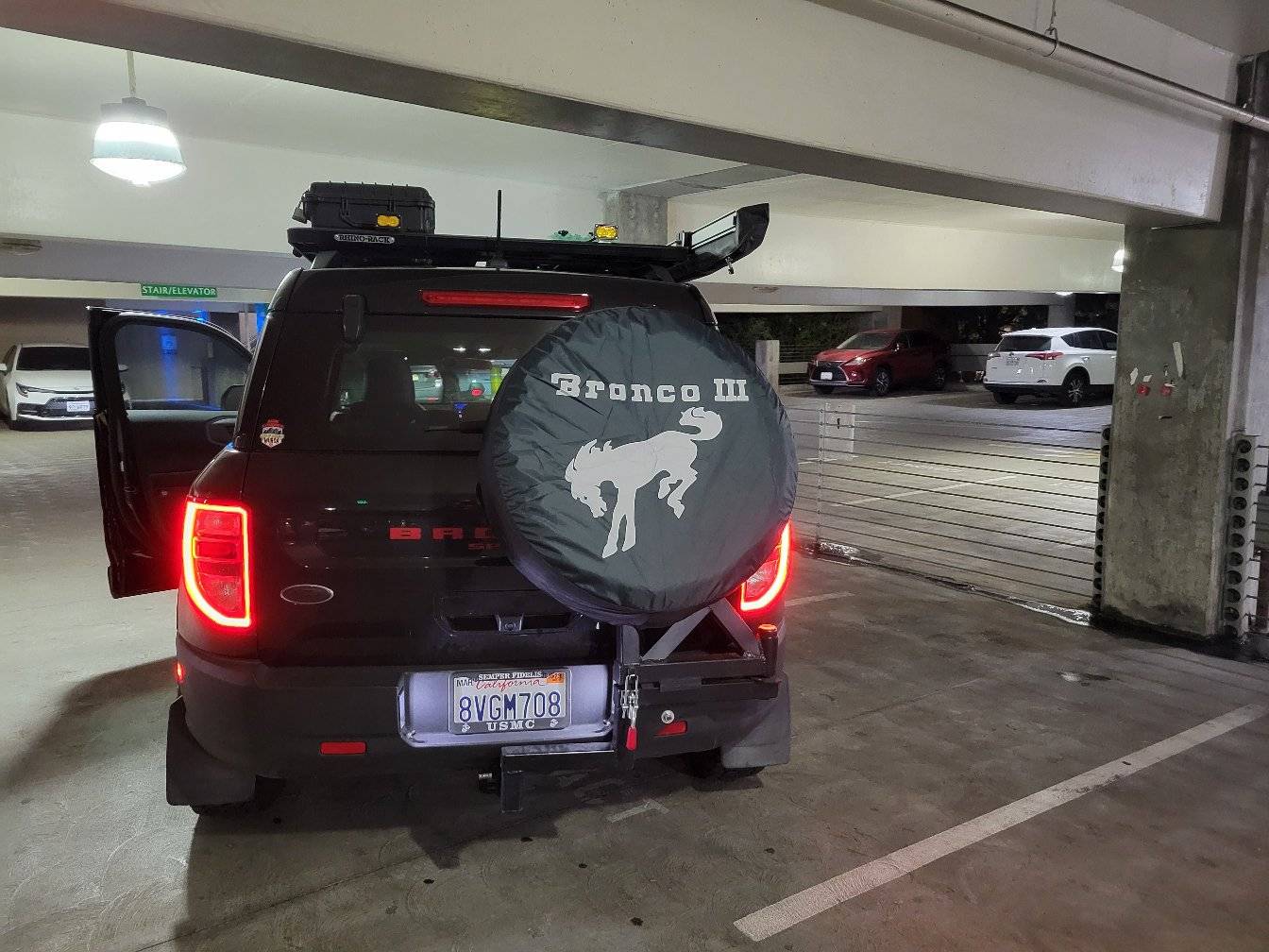 Ford Bronco Sport Bronco Sport Wilco Solo Hitch Gate High Clearance for Full Size Spare 20230124_204556